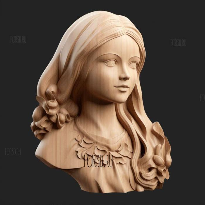 barbie figure 4 stl model for CNC